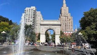 New York City LIVE Manhattan Greenwich Village First Day Fall 2024 [upl. by Walston]