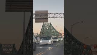 Wonderful view of Jacques Cartier Bridge  Montréal life moments travel nature quebec [upl. by Yobybab]