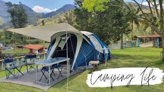 BARRACA DE CAMPING ARPENAZ AIR 41 XL FRESH amp BLACK QUECHUA [upl. by Seravart]