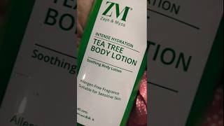 Currently using ZM tea tree body lotion💚🤍💚 [upl. by Eimme]