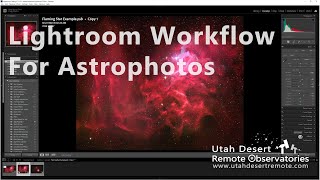 Lightroom for Astrophotography [upl. by Ellehcor]