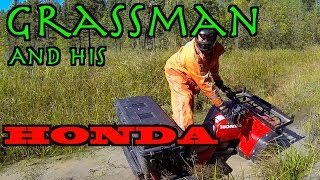 Grassman Returns With His Honda TRX 300 Fourtrax  Minnitaki Loop  Sept 15 2013 [upl. by Brodench]