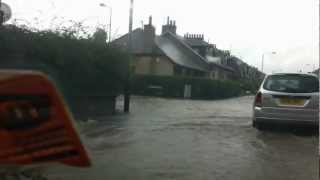 Flooding on Feus Road Perth UK [upl. by Netta286]