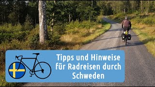 Tipps und Hinweise für Radreisen Schweden [upl. by Ydaf]