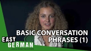 Easy German  Basic Conversation Phrases 1 [upl. by Naeruat803]