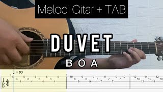 Boa  Duvet  Tutorial Melody Gitar TABLATURE  CHORD [upl. by Droffats45]