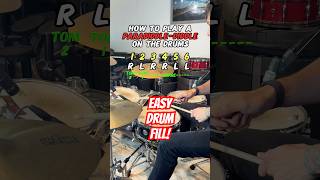 How to Play a ParadiddleDiddle Drum Fill Easy Drum Lesson drums [upl. by Oxford]