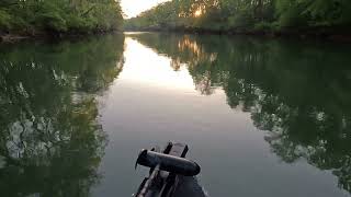 Medlock Bridge to States Bridge Road early morning boat ride [upl. by Sutphin]