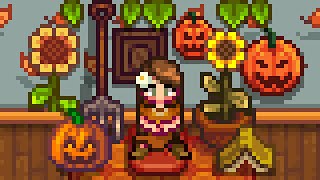 Building a Cosy Autumnal Cottage in Stardew Valley 🍂🍄🐿 [upl. by Yelram810]