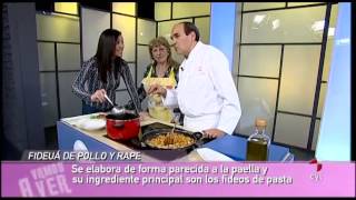 Receta de fideuá de pollo y rape [upl. by Auqinom]