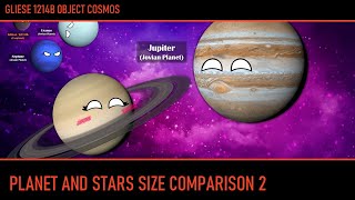 PLANETBALLS Planet and Stars size comparison 2 [upl. by Ahseenal154]