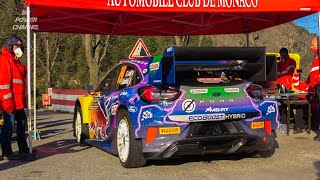 WRC Rallye MonteCarlo 2022 Start Pure Sound Rally1 Hybrid [upl. by Ribaj]