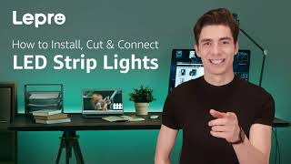 How to Install Cut amp Connect LED Strip Lights [upl. by Ahsiekal]