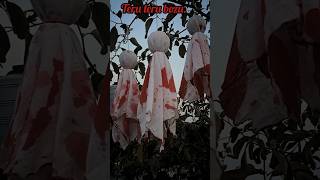 Teru teru bozu doll Make at home easily Bloody doll How to make teru bozu doll 🎎 diy ziya [upl. by Marsh]