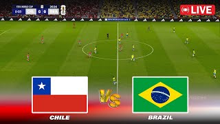 🔴CHILE vs BRAZIL  FIFA World Cup 2026 Qualifiers  Full Match  PES Game Simulation [upl. by Aziaf]