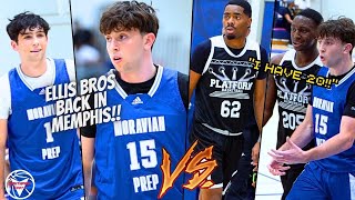 ELI ELLIS GOES BALLISTICS AGAINST THE TOP HOOPERS IN MEMPHIS🔥 MORAVIAN PREP vs PLATFORM🏀 [upl. by Suivatram]