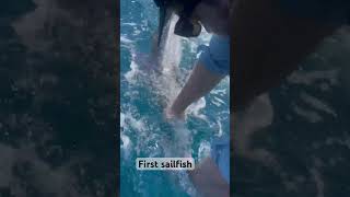 FIRST SAILFISH sailfish fishing amazing qld game fish release awsome happy world [upl. by Bryon]