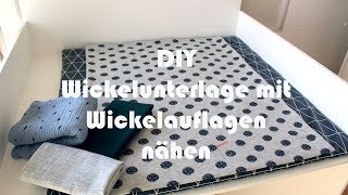 DIY Wickelunterlage mit wechselbarer Wickelauflage für den Wickeltisch nähen [upl. by Machos]