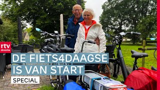 Start van Fiets4Daagse weer of geen weer  Op Die Fiets [upl. by Lewak]