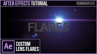 After Effects Tutorial Custom LENS FLARES with No Plugins [upl. by Grimbal989]