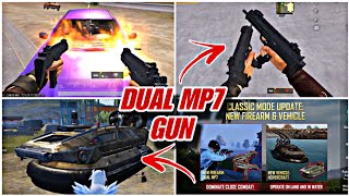 NEW FIREARM DUAL MP7 GUN IN PUBG MOBILEBGMI  NEW VEHICLE HOVERCRAFT PUBGBGMI [upl. by Corella]