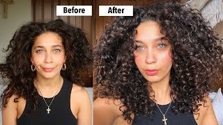 5 STEPS TO REFRESH YOUR DAY 2 CURLS IN THE MORNING FRIZZ FREE [upl. by Lymn]