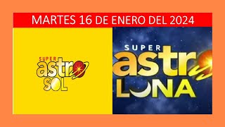 ASTRO SOL y ASTRO LUNA Hoy Martes 16 de Enero de 2024  SUPER ASTRO 😱💰Resultados [upl. by Keffer954]