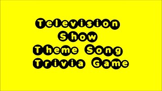 Television Theme Song Trivia Game 1  50 Songs [upl. by Anez]