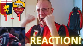 ESPLOSIONE FINALE💣 GENOA  ROMA 11 LIVE REACTION KONI 🚀 [upl. by Rea]