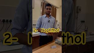 Confirmative test for 2 Naphthol experiment chemistry shortsvideo [upl. by Ellehcsor234]