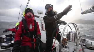 How to heave to in a yacht – Skip Novaks Storm Sailing [upl. by Wolgast]