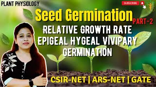 Seed Germination 1  Epigeal Germination and Hypogeal Germination  Viviparous Germination [upl. by Kacie]