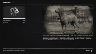 RED DEAD REDEMPTION 2 COMPÊNDIO ANIMAIS  CACHORRO VIRA LATA 50178 [upl. by Lauritz]