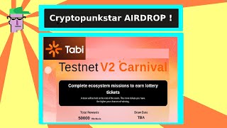 Testnet V2 Tabi Yoak interagir avec l’écosystème 50 000 mini noeud à gagner [upl. by Seravat651]