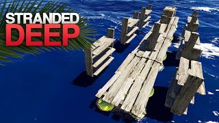 CRAZY RAFT BUILDING GLITCH Stranded Deep S4 Episode 34 [upl. by Ecneralc255]