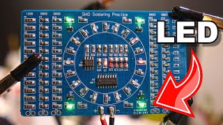 SMD Solder Practice Kit with LEDs [upl. by Nide171]