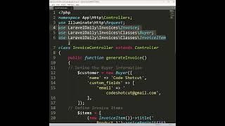 Laravel 11  How to create invoices shorts coding [upl. by Bonneau]