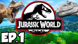 Jurassic World Evolution Ep1  A NEW NOTSO FALLEN KINGDOM OF DINOSAURS Gameplay  Lets Play [upl. by Trev428]