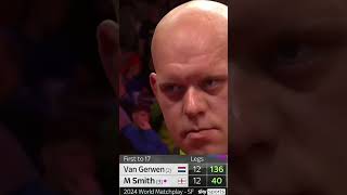 Key Moment Crazy 136 Finish by MVG darts [upl. by Lamonica]