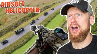 AIRSOFT aus einem HELICOPTER  Angriff aus der LUFT  Fritz Meinecke reagiert [upl. by Miko]