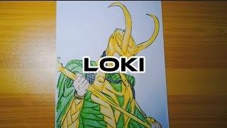 COLOR PENCIL ASMR  EPISODE 24 MARVEL LOKI [upl. by Lledniuq]