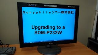 Upgrading The Sonyphile Editing Station  Sony TFT LCD Color Computer Display SDMP232W [upl. by Ahsiket420]