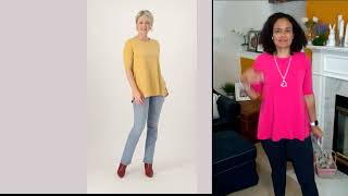 Attitudes by Renee Washed Cotton Crew Neck Top on QVC [upl. by Zalucki200]