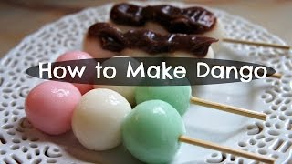 How to Make Dango  Andango amp Hanami Recipe [upl. by Urbannai]