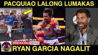 Pacquiao Bumabalik Ang Bilis  Ryan Garcia Nagalit Kay Hearn  Hopkins Ok Lang Matalo Basta Babalik [upl. by Chee]