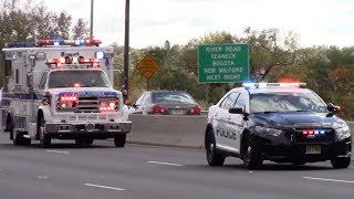 Teaneck Volunteer Ambulance Corps Ambulance 73 And Police Responding 102418 [upl. by Urbannai]