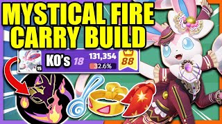 DESTROY RANKED with this MYSTICAL FIRE SYLVEON BUILD  Pokemon Unite [upl. by Aninay]