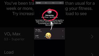 Here’s how Garmin views my activities as “Detraining” this past few weeks shorts swimbikerun [upl. by Aciamaj355]