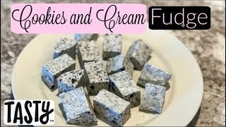 3 Ingredient Cookies n Cream Fudge  RecipesTested [upl. by Washko]