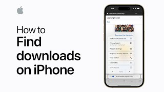 How to find downloads on iPhone or iPad  Apple Support [upl. by Marjy682]